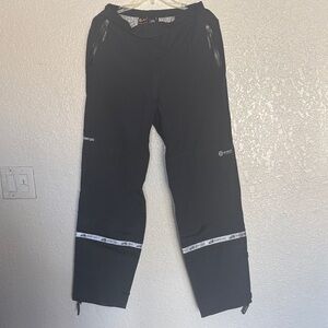 Shower’s pass event fabric Black Outdoor Pants Reflective Strips biking cycling